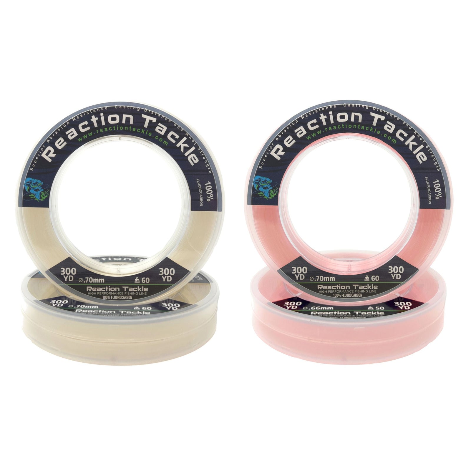 Fluorocarbon Reaction Tackle 100% Pure Fluorocarbon Fishing Line 100% Pure Fluorocarbon Fishing Line | Reaction Tackle