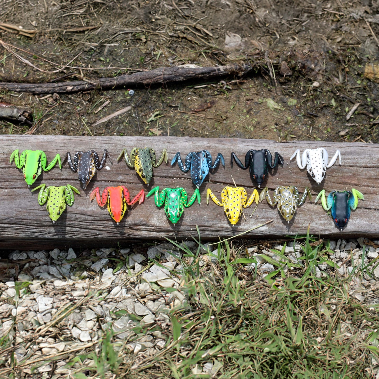 Frogs Reaction Tackle 2.25" Hollow Body Frogs – Swimming Legs (2-Pack) Reaction Tackle 2.25" Swimming Frogs (2-Pack) - Pescador Fishing Supply