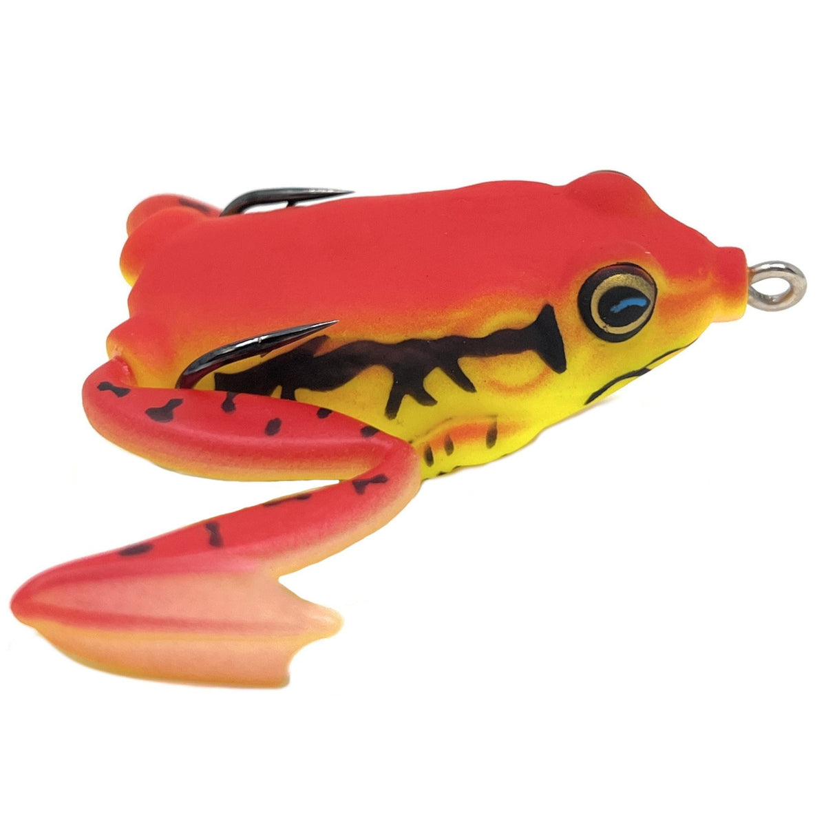 Frogs Reaction Tackle 2.25" Hollow Body Frogs – Swimming Legs (2-Pack) Fire Frog #23 Reaction Tackle 2.25" Swimming Frogs (2-Pack) - Pescador Fishing Supply
