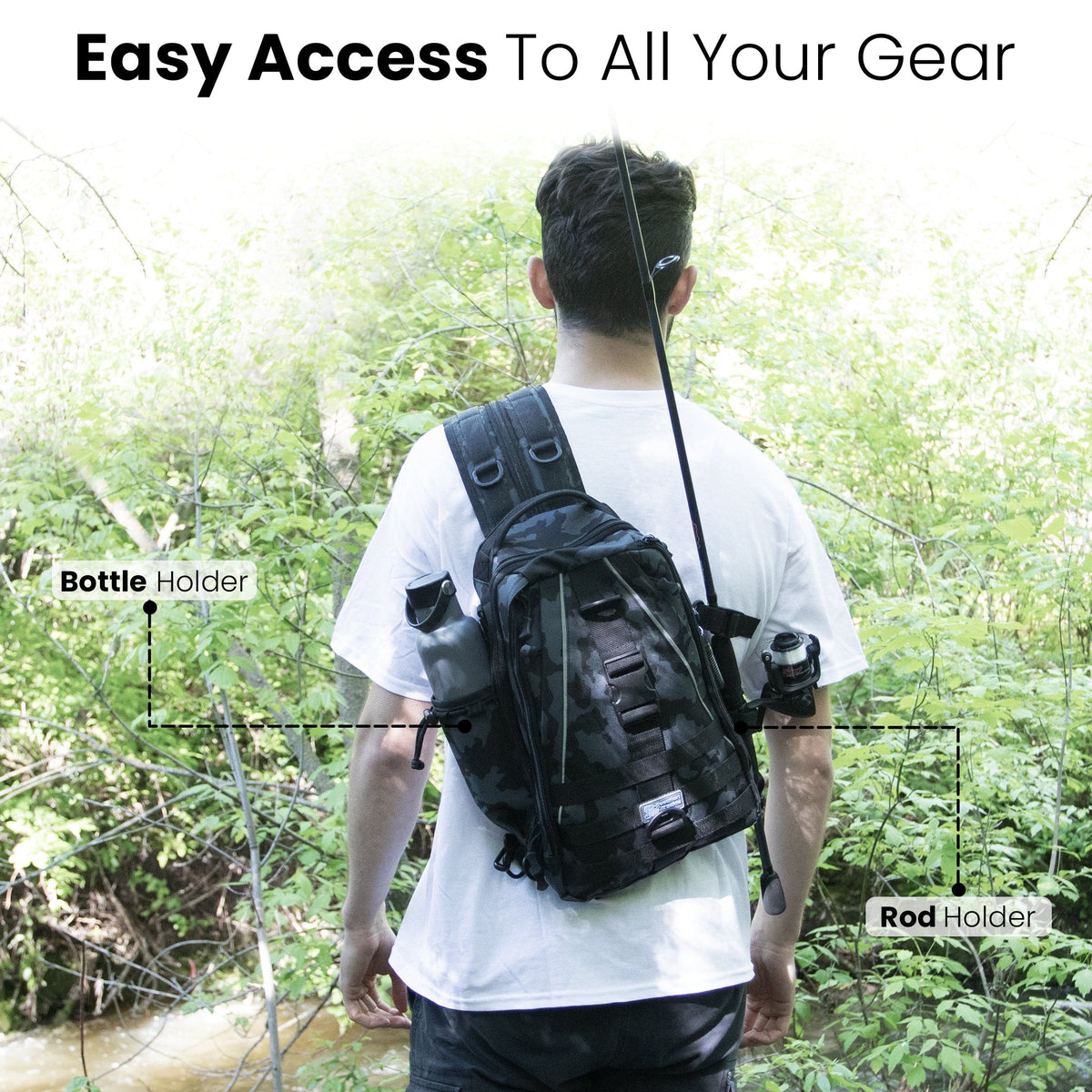 Tackle Backpack Reaction Tackle 2-in-1 Fishing Sling Bag / Backpack Reaction Tackle 2-in-1 Sling Bag / Backpack - Pescador Fishing Supply