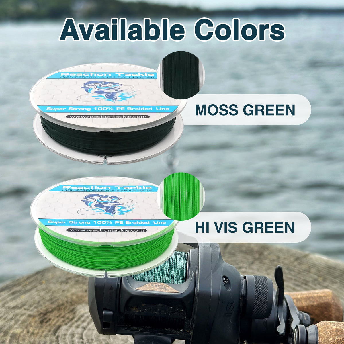 Braided Fishing Line Reaction Tackle 9 Strand Braided Fishing Line Reaction Tackle 9 Strand Braided Fishing Line