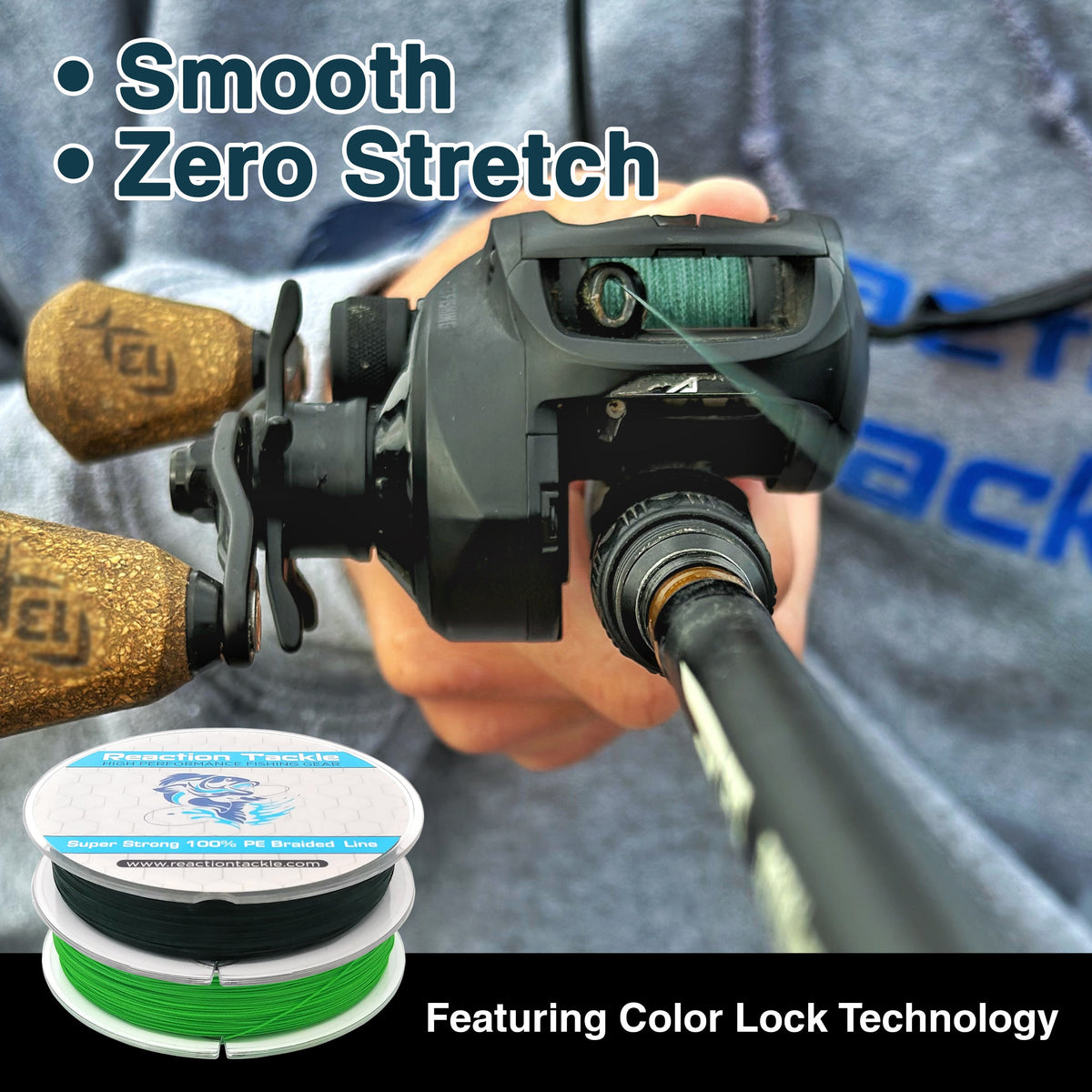 Braided Fishing Line Reaction Tackle 9 Strand Braided Fishing Line Reaction Tackle 9 Strand Braided Fishing Line