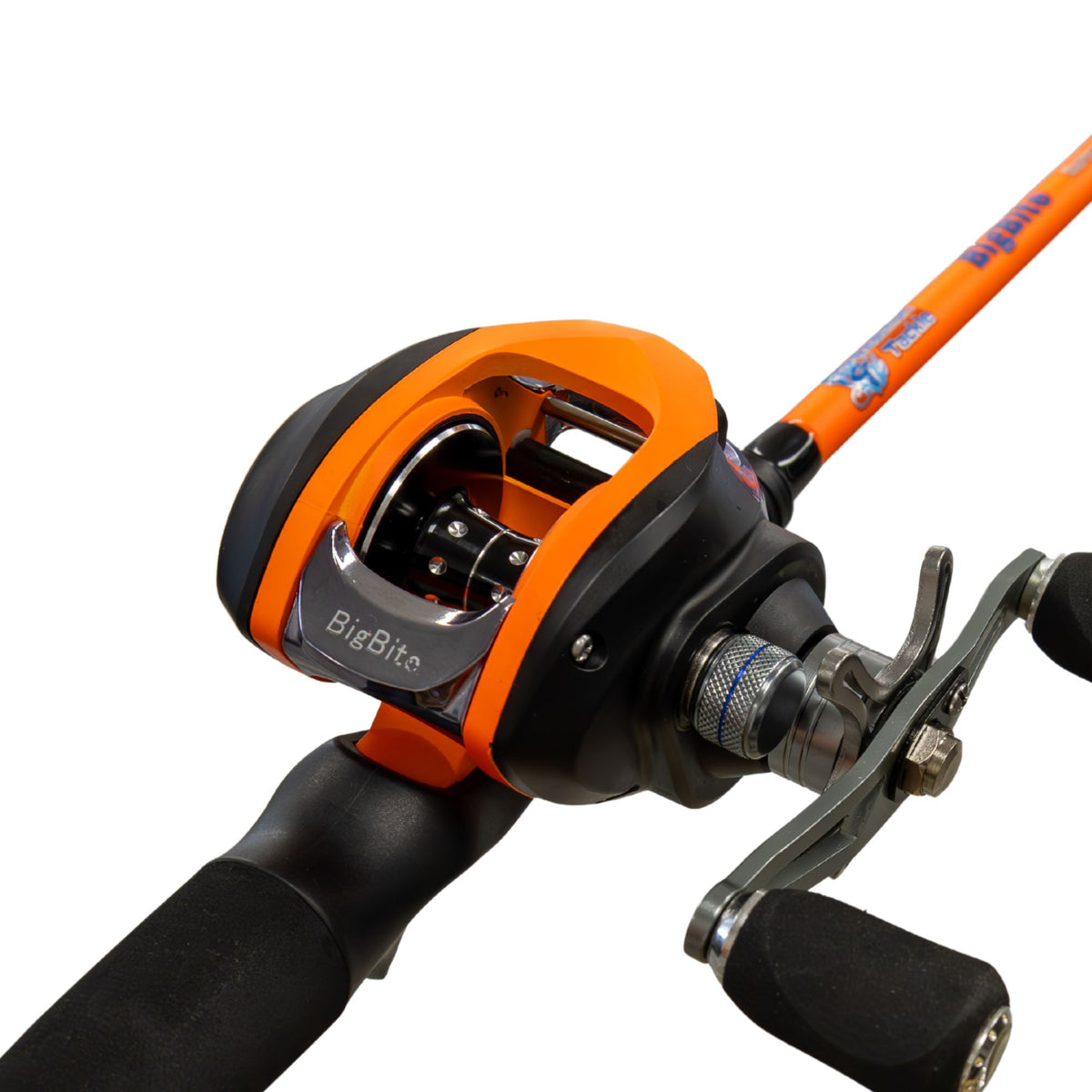 Casting Combo Reaction Tackle Big Bite Rod & Baitcasting Reel Combo BigBite- Medium/Heavy Action- Baitcasting Big Bite IM6 Carbon Rod & Reel Combo – Pescador Fishing Supply  
