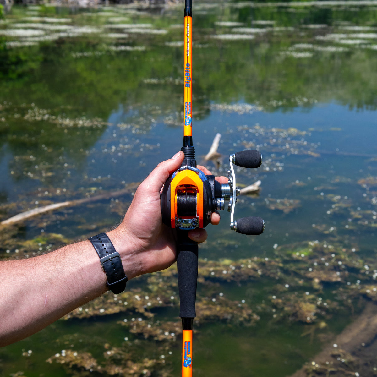 Casting Combo Reaction Tackle Big Bite Rod & Baitcasting Reel Combo BigBite- Medium/Heavy Action- Baitcasting Big Bite IM6 Carbon Rod & Reel Combo – Pescador Fishing Supply  