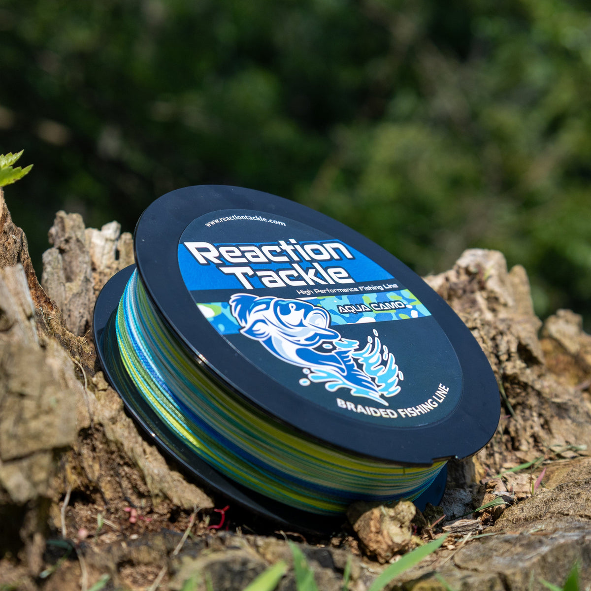 Braided Fishing Line Reaction Tackle Braided Fishing Line – Aqua Camo Aqua Camo Braided Fishing Line – Pescador Fishing Supply