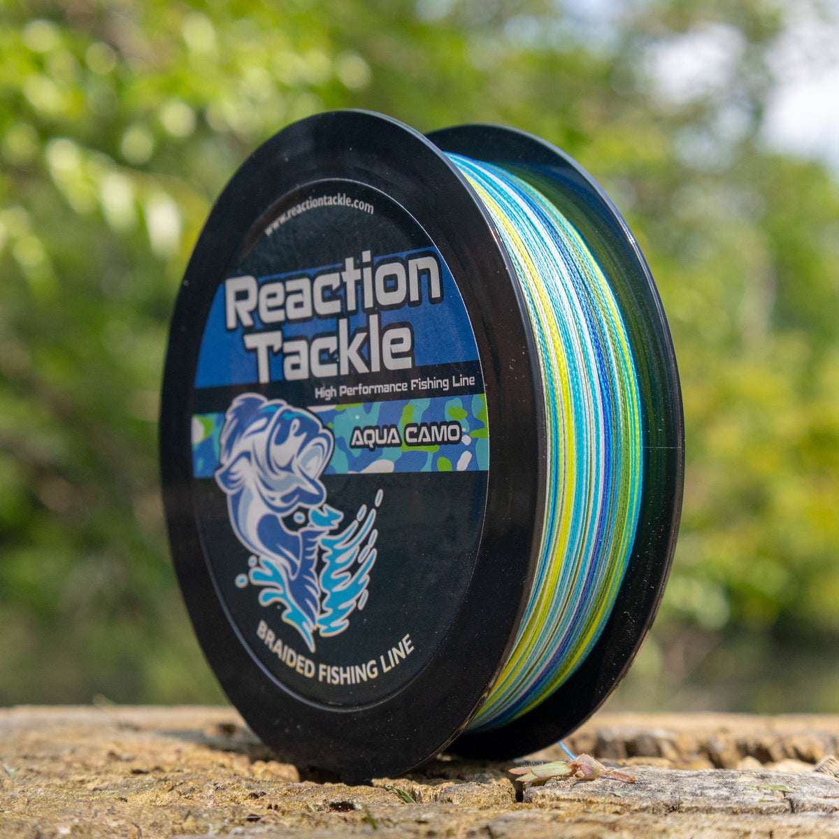 Braided Fishing Line Reaction Tackle Braided Fishing Line – Aqua Camo Aqua Camo Braided Fishing Line – Pescador Fishing Supply