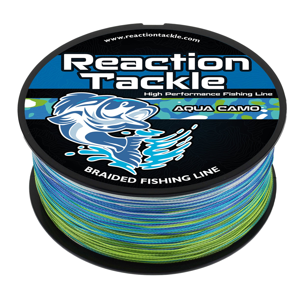 Braided Fishing Line Reaction Tackle Braided Fishing Line – Aqua Camo Aqua Camo Braided Fishing Line – Pescador Fishing Supply