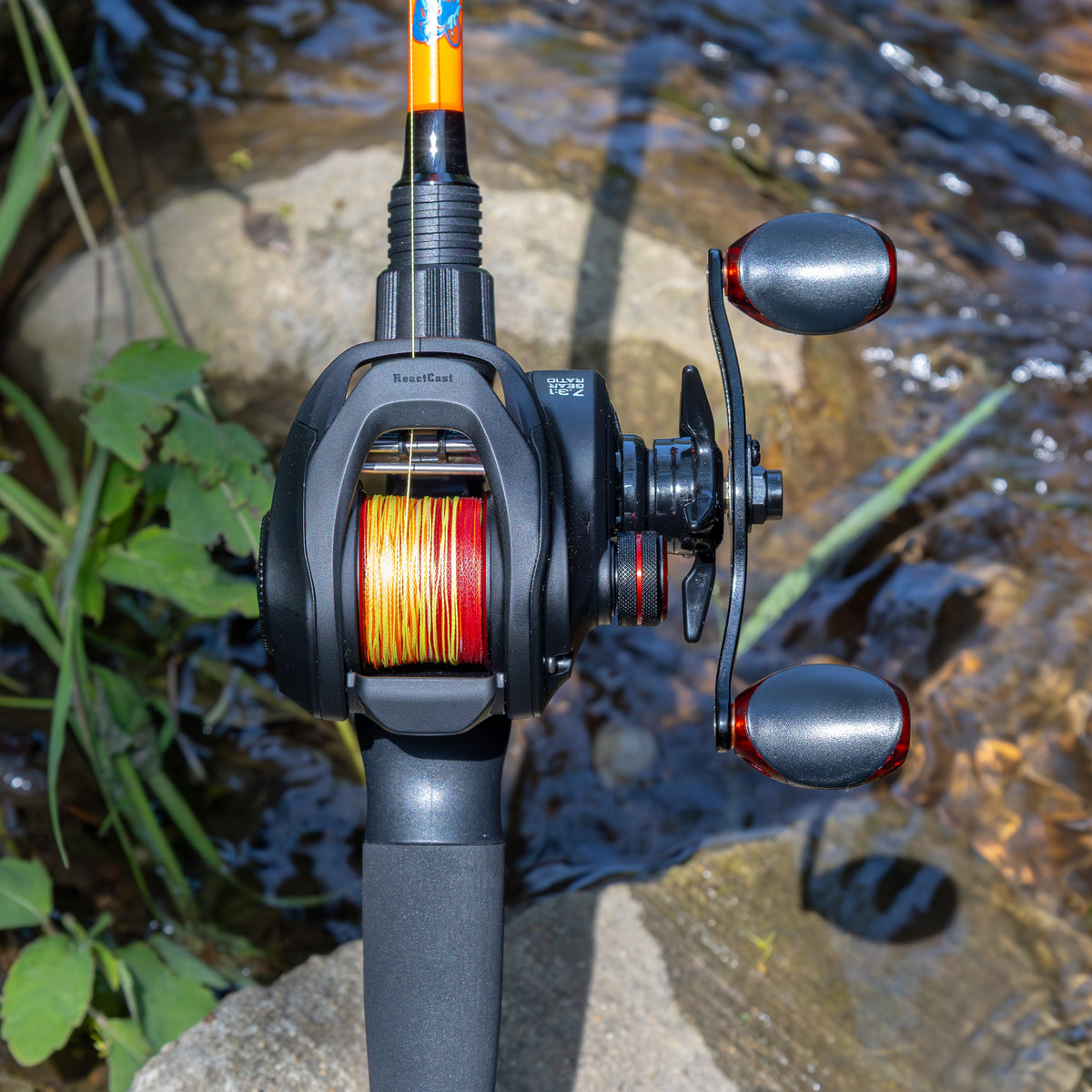 Braided Fishing Line Reaction Tackle Braided Fishing Line – Fire Camo Fire Camo Braided Fishing Line – Pescador Fishing Supply