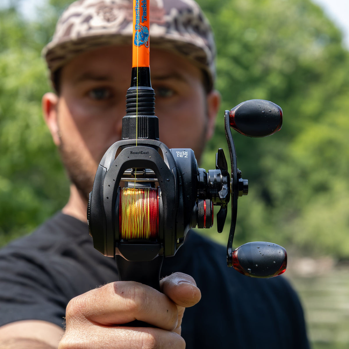 Braided Fishing Line Reaction Tackle Braided Fishing Line – Fire Camo Fire Camo Braided Fishing Line – Pescador Fishing Supply