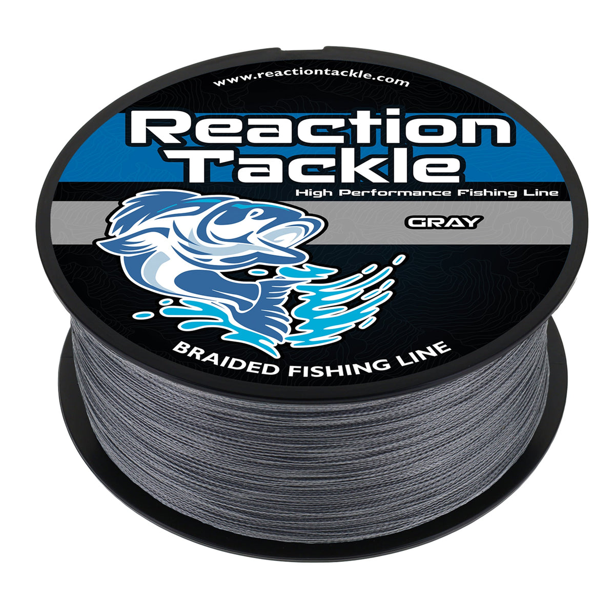 Braided Fishing Line Reaction Tackle Braided Fishing Line – Gray Gray Braided Fishing Line – Pescador Fishing Supply