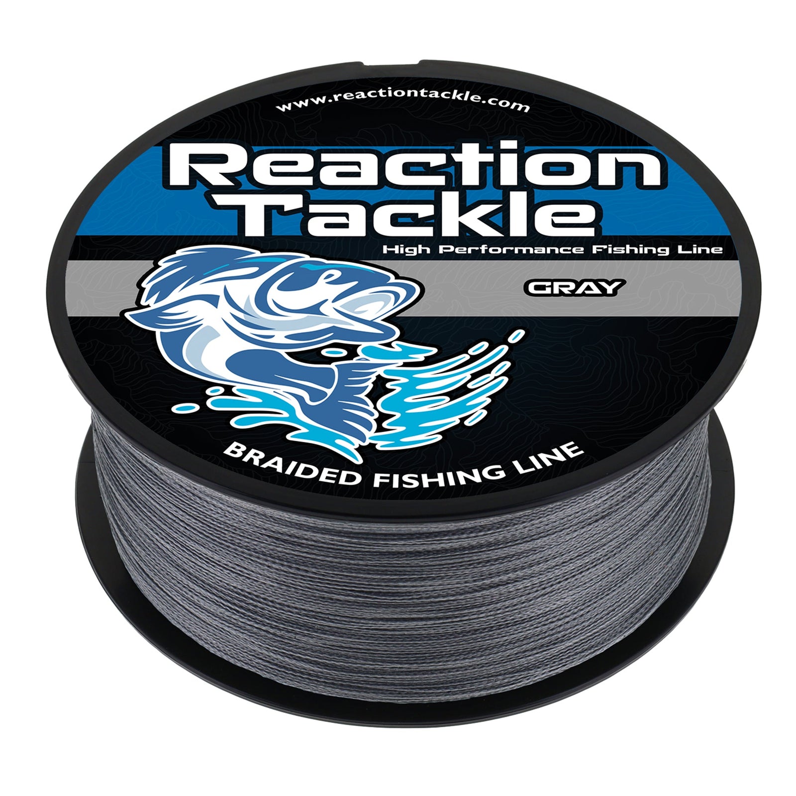 Braided Fishing Line Reaction Tackle Braided Fishing Line – Gray Gray Braided Fishing Line – Pescador Fishing Supply
