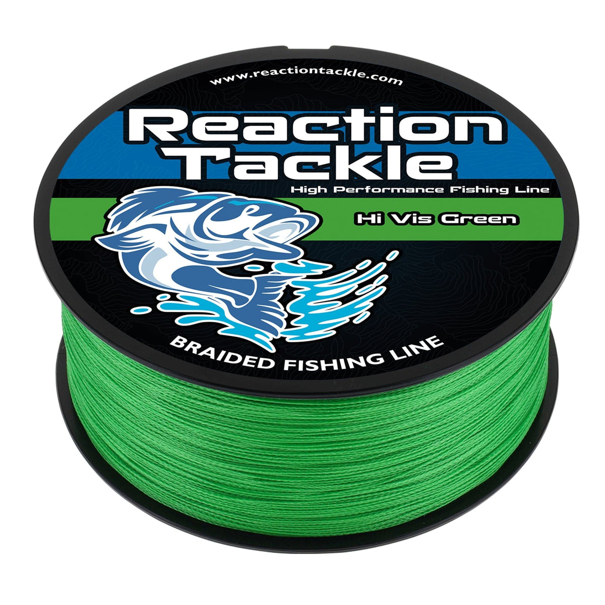 Braided Fishing Line Reaction Tackle Braided Fishing Line – Hi-Vis Green Hi-Vis Green Braided Fishing Line – Pescador Fishing Supply