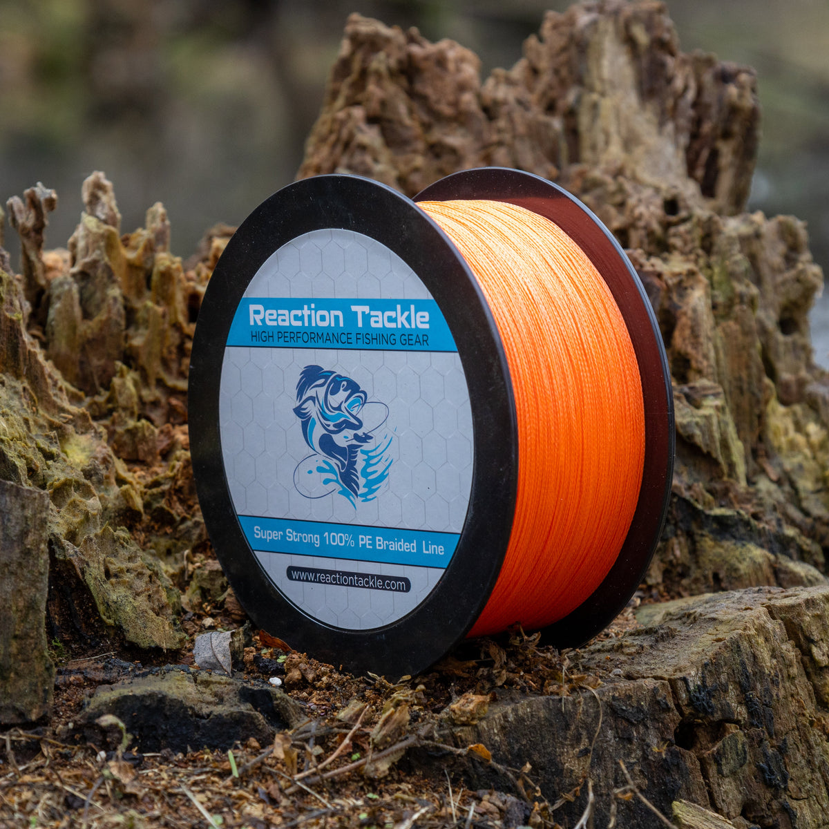 Braided Fishing Line Reaction Tackle Braided Fishing Line – Hi-Vis Orange Hi-Vis Orange Braided Fishing Line – Pescador Fishing Supply