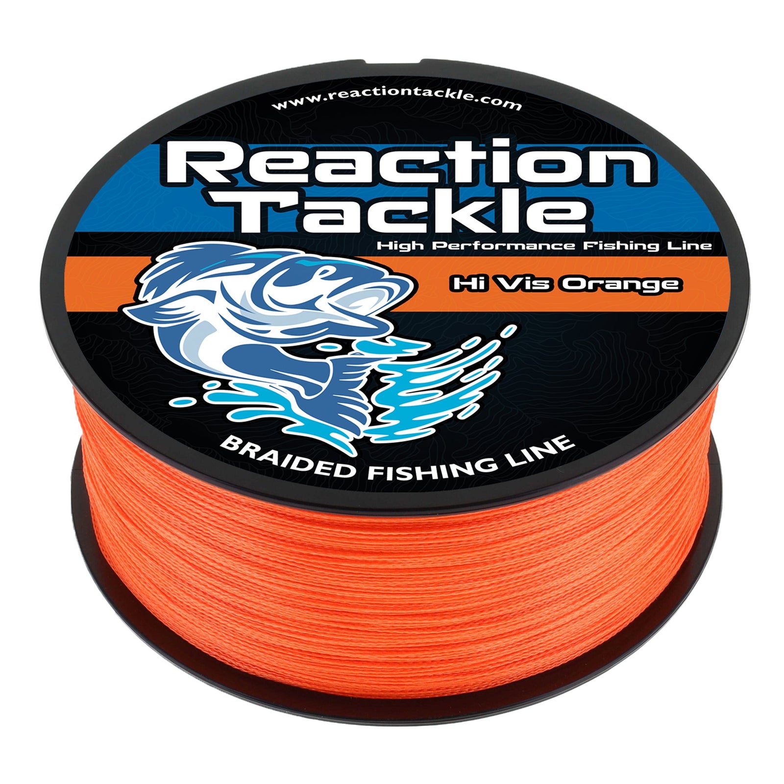 Braided Fishing Line Reaction Tackle Braided Fishing Line – Hi-Vis Orange Hi-Vis Orange Braided Fishing Line – Pescador Fishing Supply