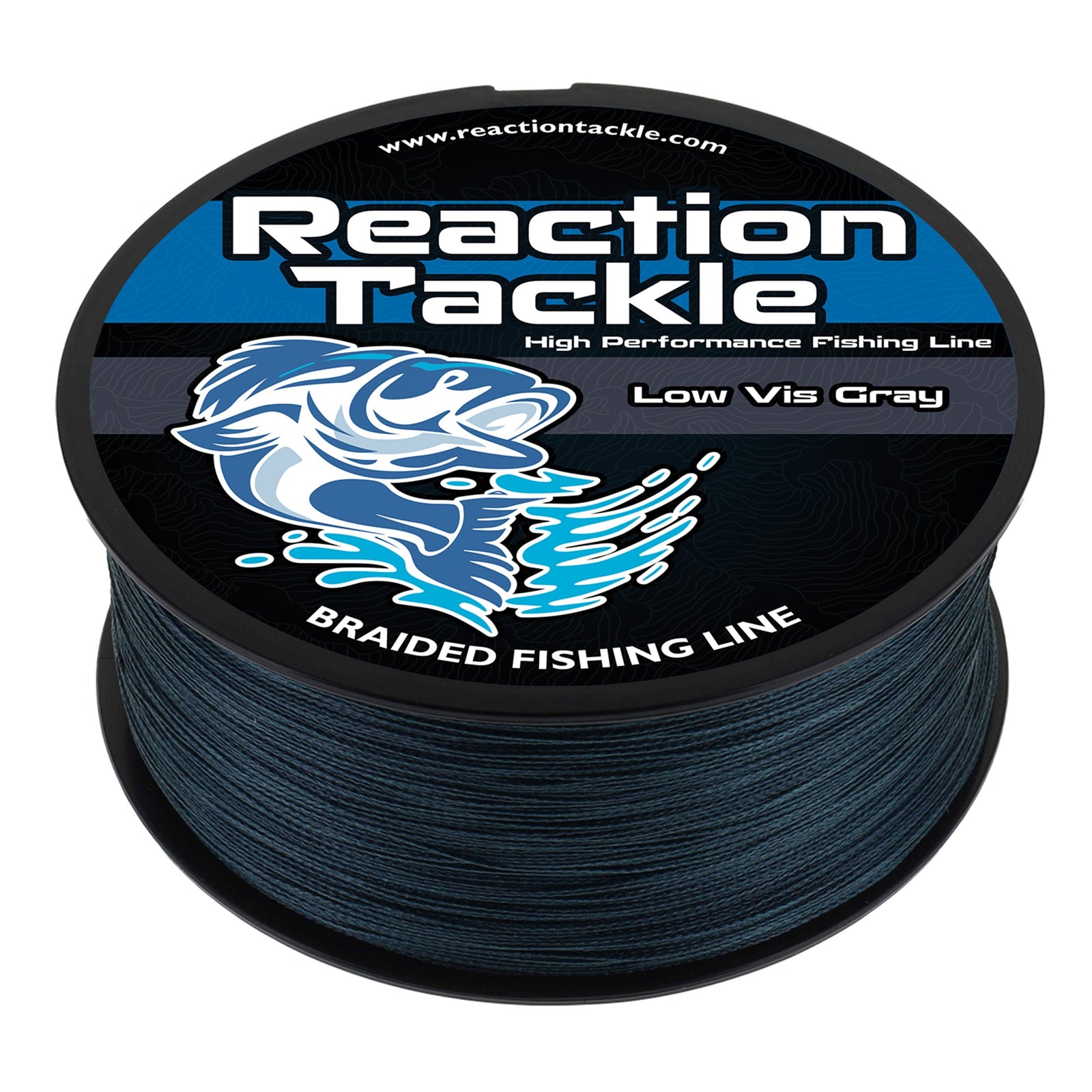Braided Fishing Line Reaction Tackle Braided Fishing Line – Low-Vis Gray Low-Vis Gray Braided Fishing Line – Pescador Fishing Supply