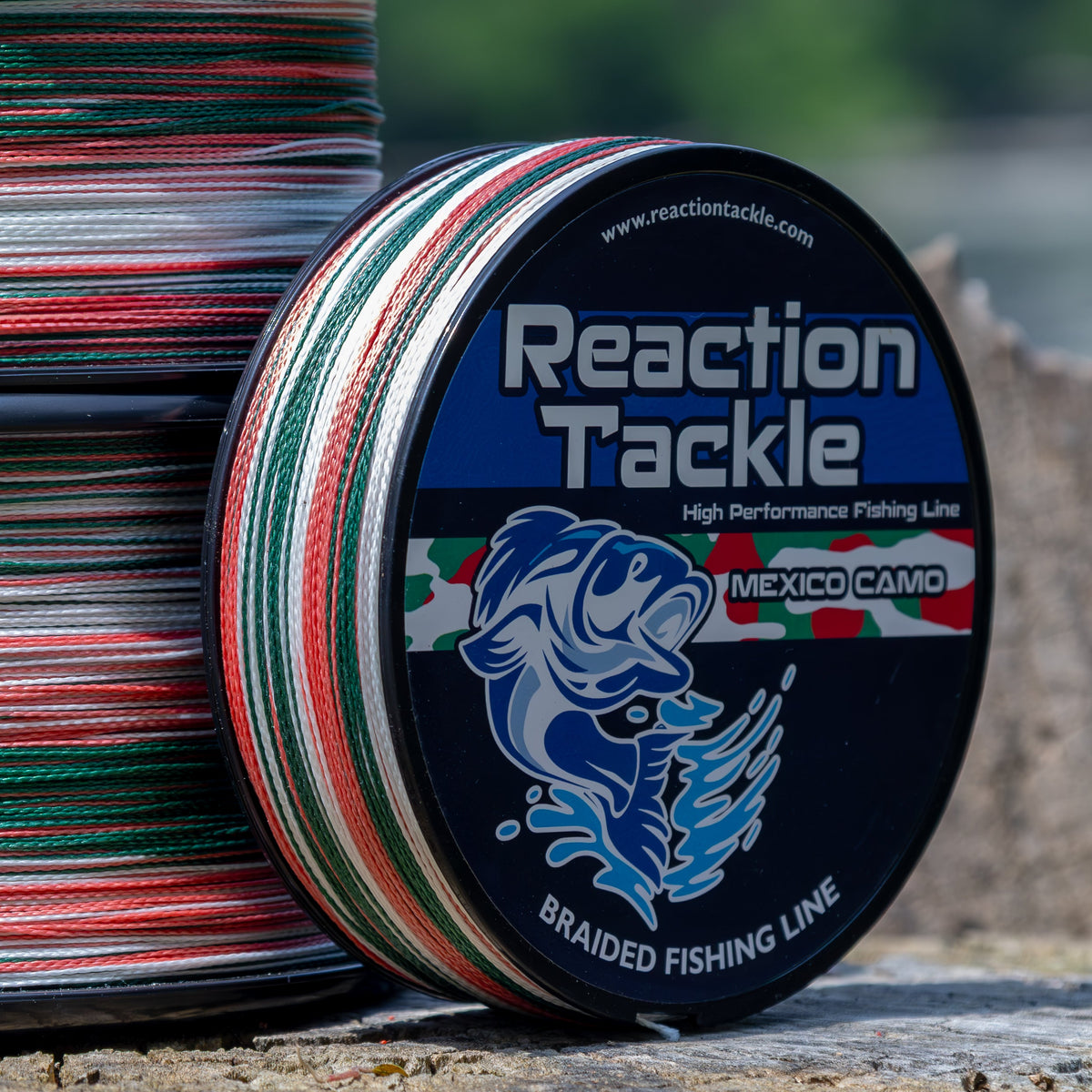 Braided Fishing Line Reaction Tackle Braided Fishing Line – Mexico Camo Mexico Camo Braided Fishing Line – Pescador Fishing Supply