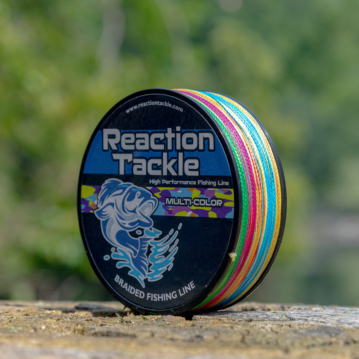 Braided Fishing Line Reaction Tackle Braided Fishing Line – Multi-Color Multi-Color Braided Fishing Line – Pescador Fishing Supply