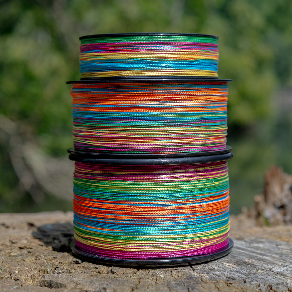 Braided Fishing Line Reaction Tackle Braided Fishing Line – Multi-Color Multi-Color Braided Fishing Line – Pescador Fishing Supply