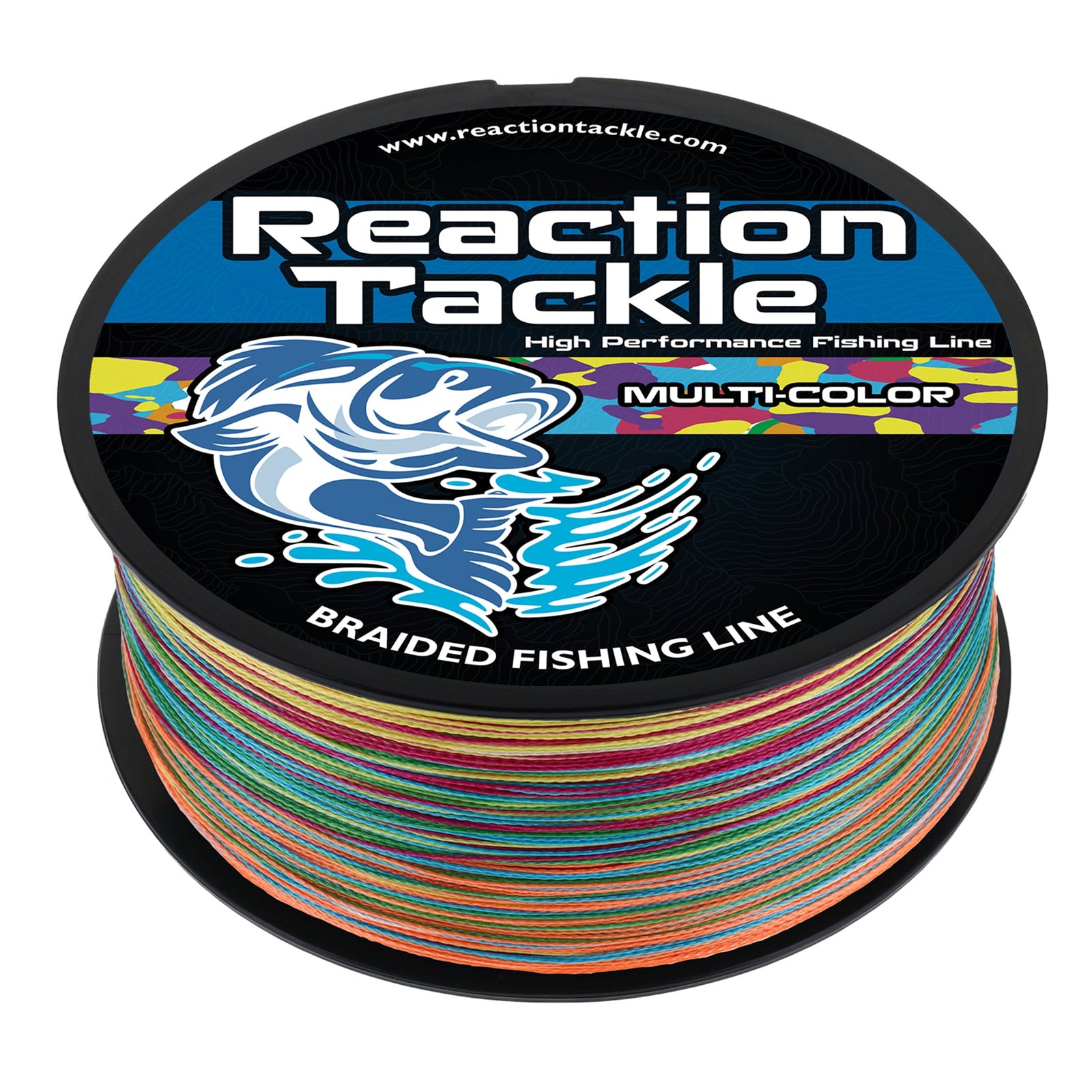 Braided Fishing Line Reaction Tackle Braided Fishing Line – Multi-Color Multi-Color Braided Fishing Line – Pescador Fishing Supply