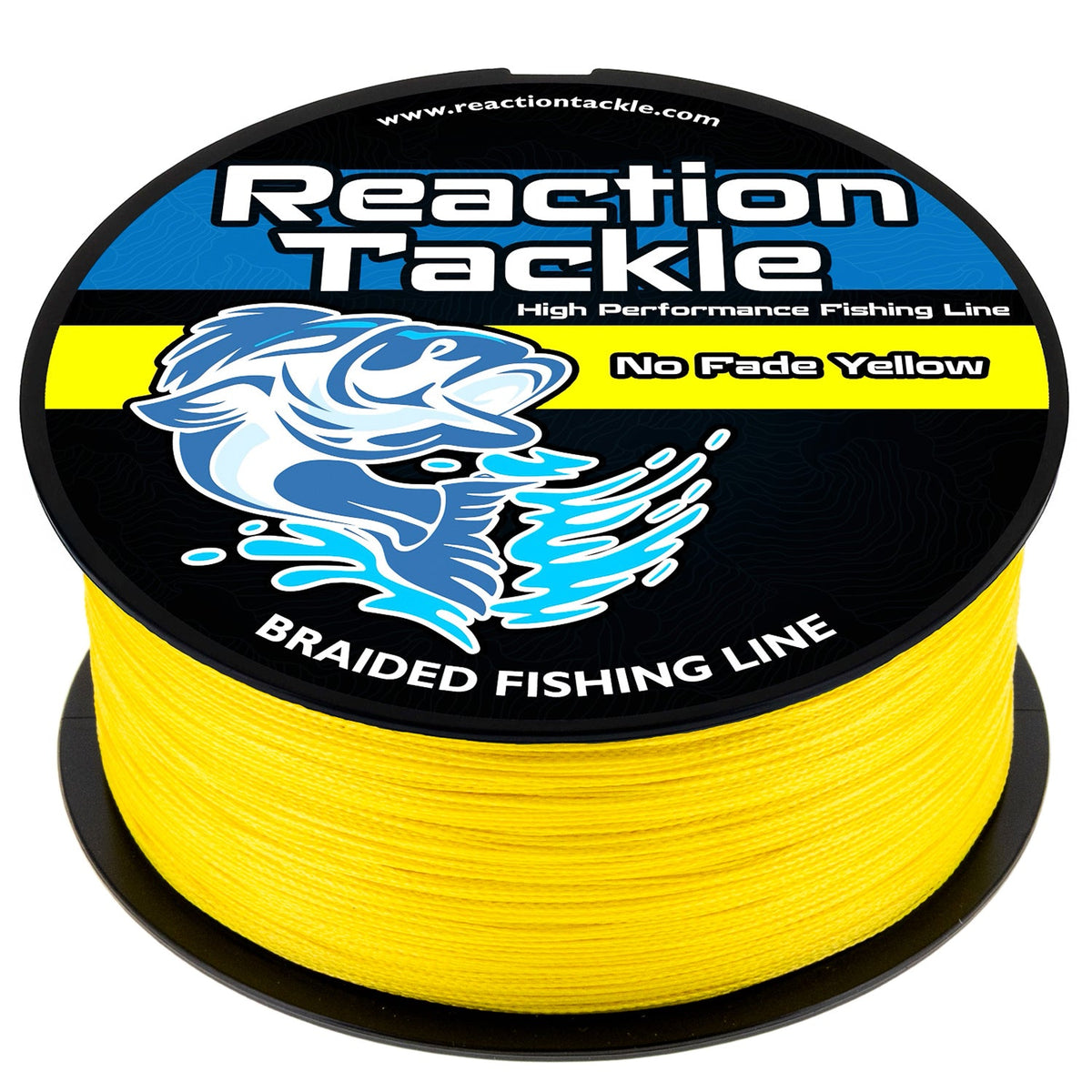 Braided Fishing Line Reaction Tackle Braided Fishing Line – NO FADE Yellow NO FADE Yellow Braided Fishing Line – Pescador Fishing Supply