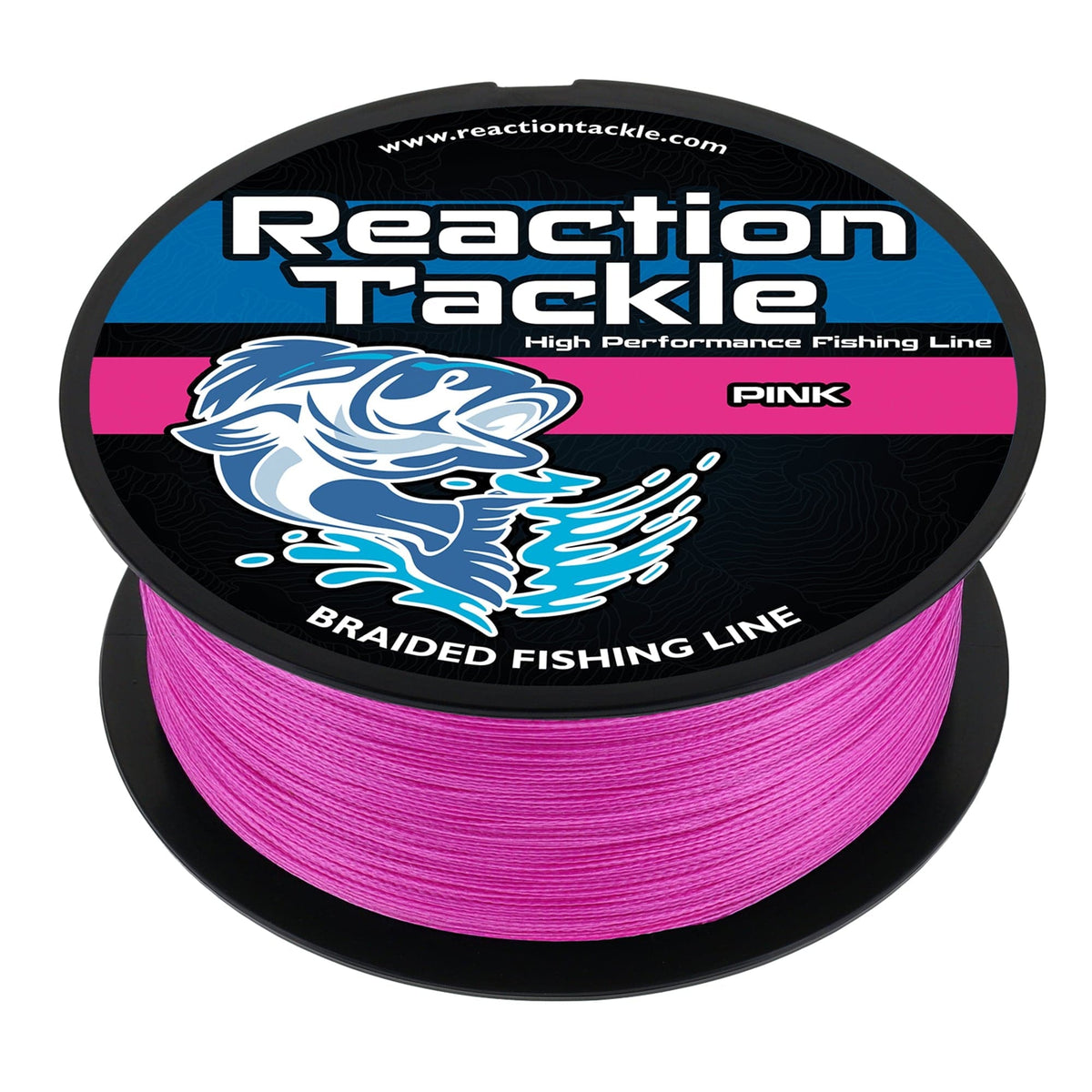 Braided Fishing Line Reaction Tackle Braided Fishing Line – Pink Pink Braided Fishing Line – Pescador Fishing Supply