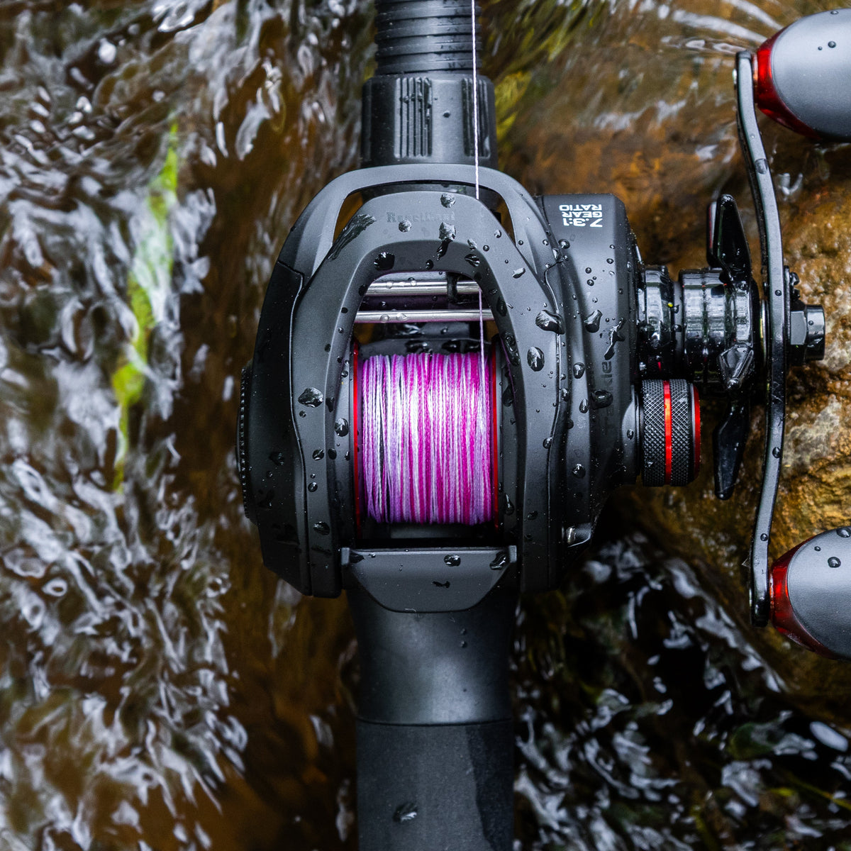 Braided Fishing Line Reaction Tackle Braided Fishing Line – Pink Camo Pink Camo Braided Fishing Line – Pescador Fishing Supply