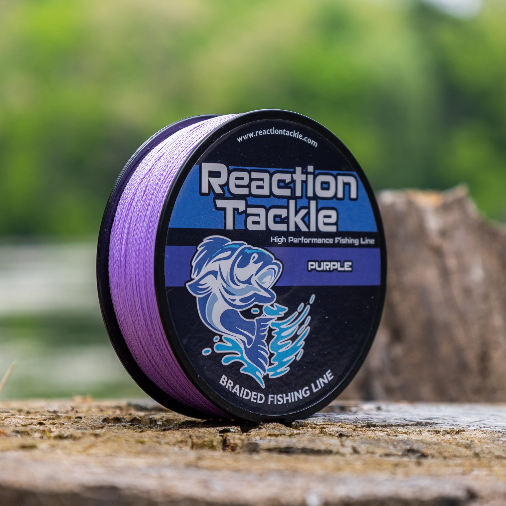 Reaction Tackle Braided Fishing Line - Purple Reaction Tackle Braided Fishing Line - Purple