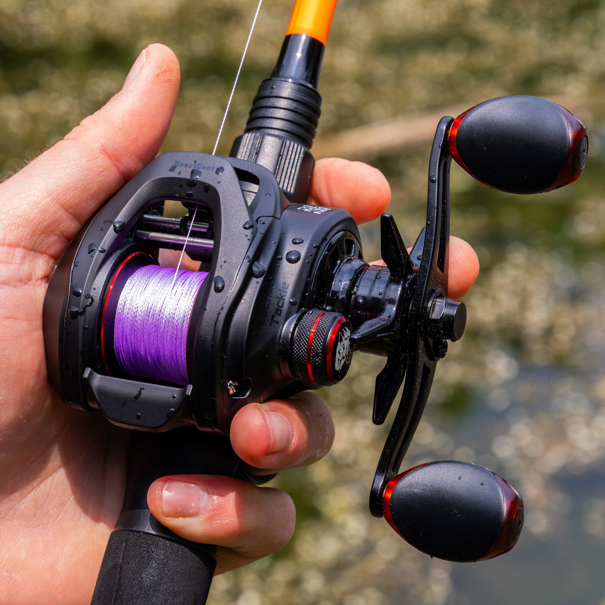 braided fishing line on baitcaster Reaction Tackle - NO FADE Red NO FADE Yellow Braided Fishing Line ultra I just put some braided