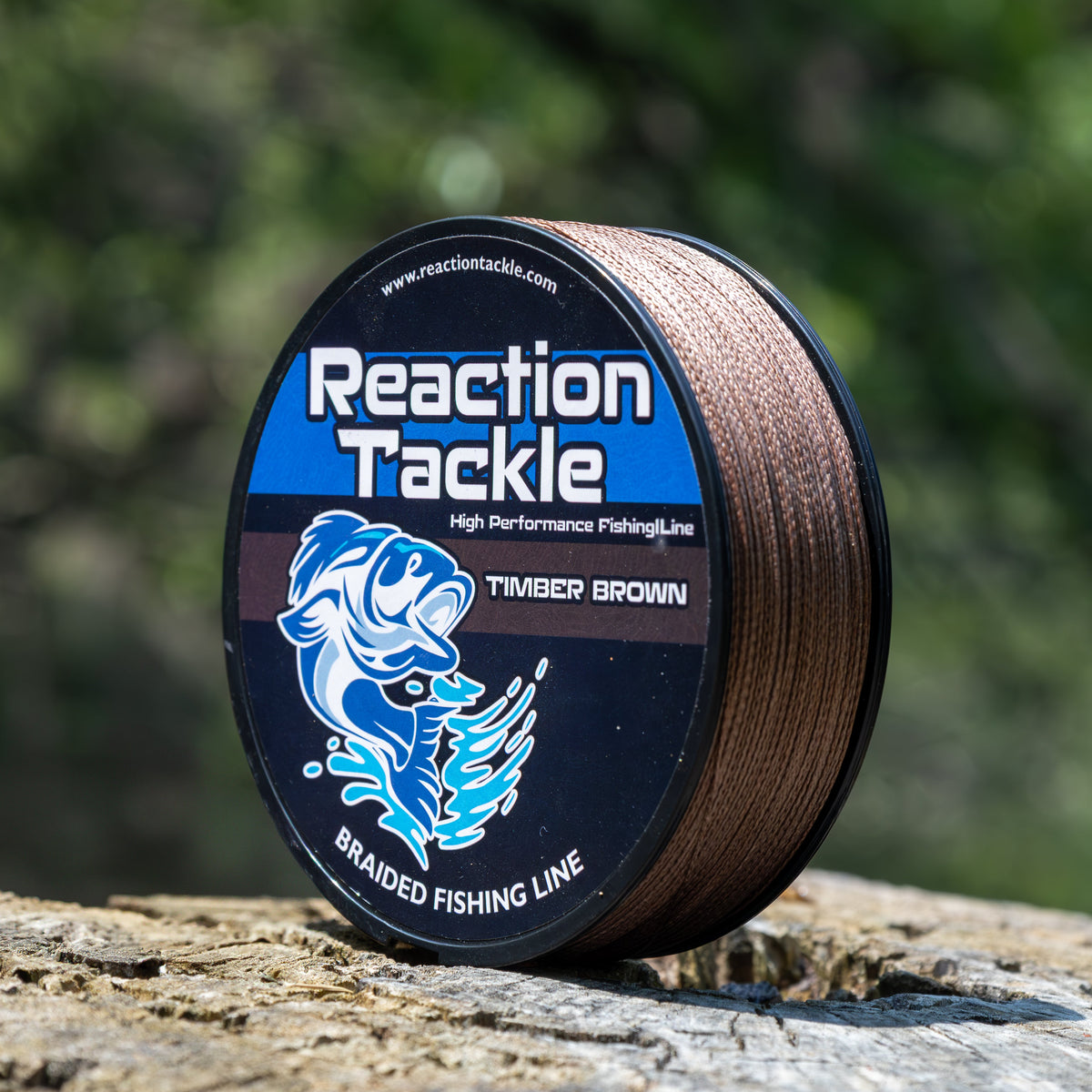 Braided Fishing Line Reaction Tackle Braided Fishing Line – Timber Brown Timber Brown Braided Fishing Line – Pescador Fishing Supply