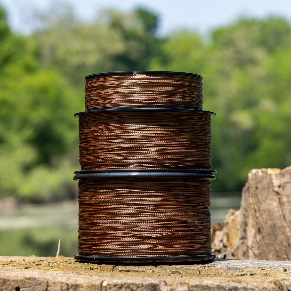 Braided Fishing Line Reaction Tackle Braided Fishing Line – Timber Brown Timber Brown Braided Fishing Line – Pescador Fishing Supply