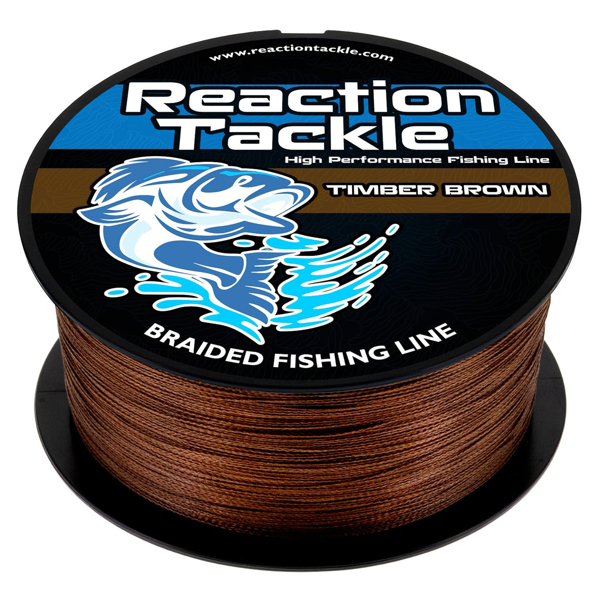 Braided Fishing Line Reaction Tackle Braided Fishing Line – Timber Brown Timber Brown Braided Fishing Line – Pescador Fishing Supply