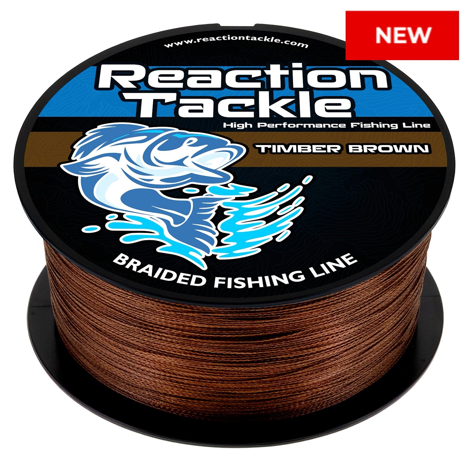 Braided Fishing Line Reaction Tackle Braided Fishing Line – Timber Brown Timber Brown Braided Fishing Line – Pescador Fishing Supply