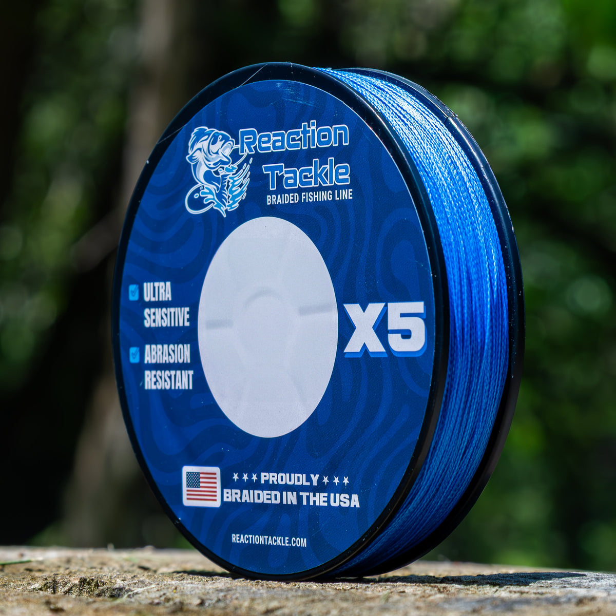 Braided Fishing Line Reaction Tackle BRAIDED IN THE USA Fishing Line- 5X- NEW Reaction Tackle BRAIDED IN THE USA Fishing Line- 5X- NEW