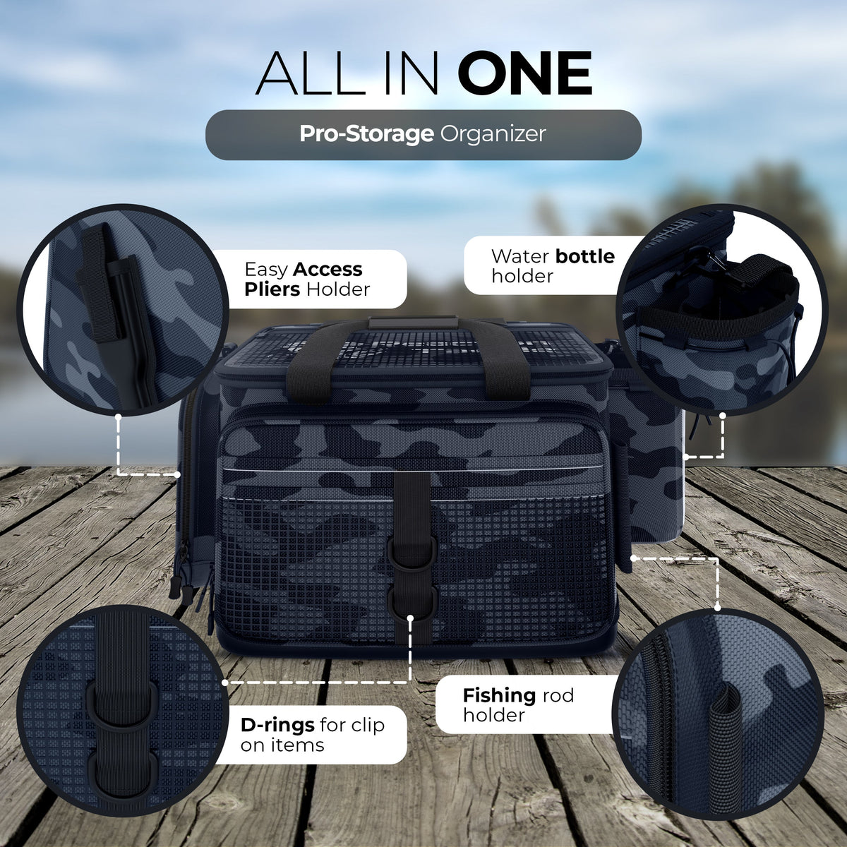 Tackle Bags Reaction Tackle Camo Tackle Bag Reaction Tackle Camo Tackle Bag - Pescador Fishing Supply