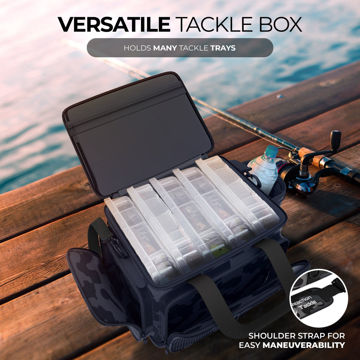 Tackle Bags Reaction Tackle Camo Tackle Bag Reaction Tackle Camo Tackle Bag - Pescador Fishing Supply