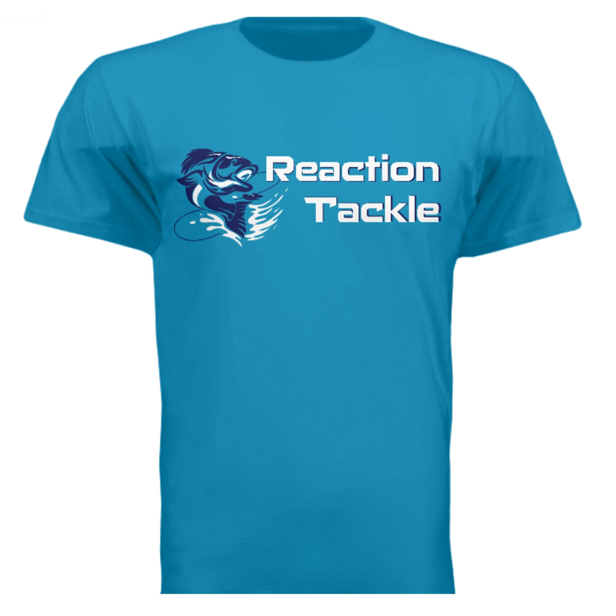 Fishing Shirt Reaction Tackle Cotton Short Sleeve T-Shirt Saphire / Small Reaction Tackle Cotton Short Sleeve T-Shirt – Pescador Fishing Supply