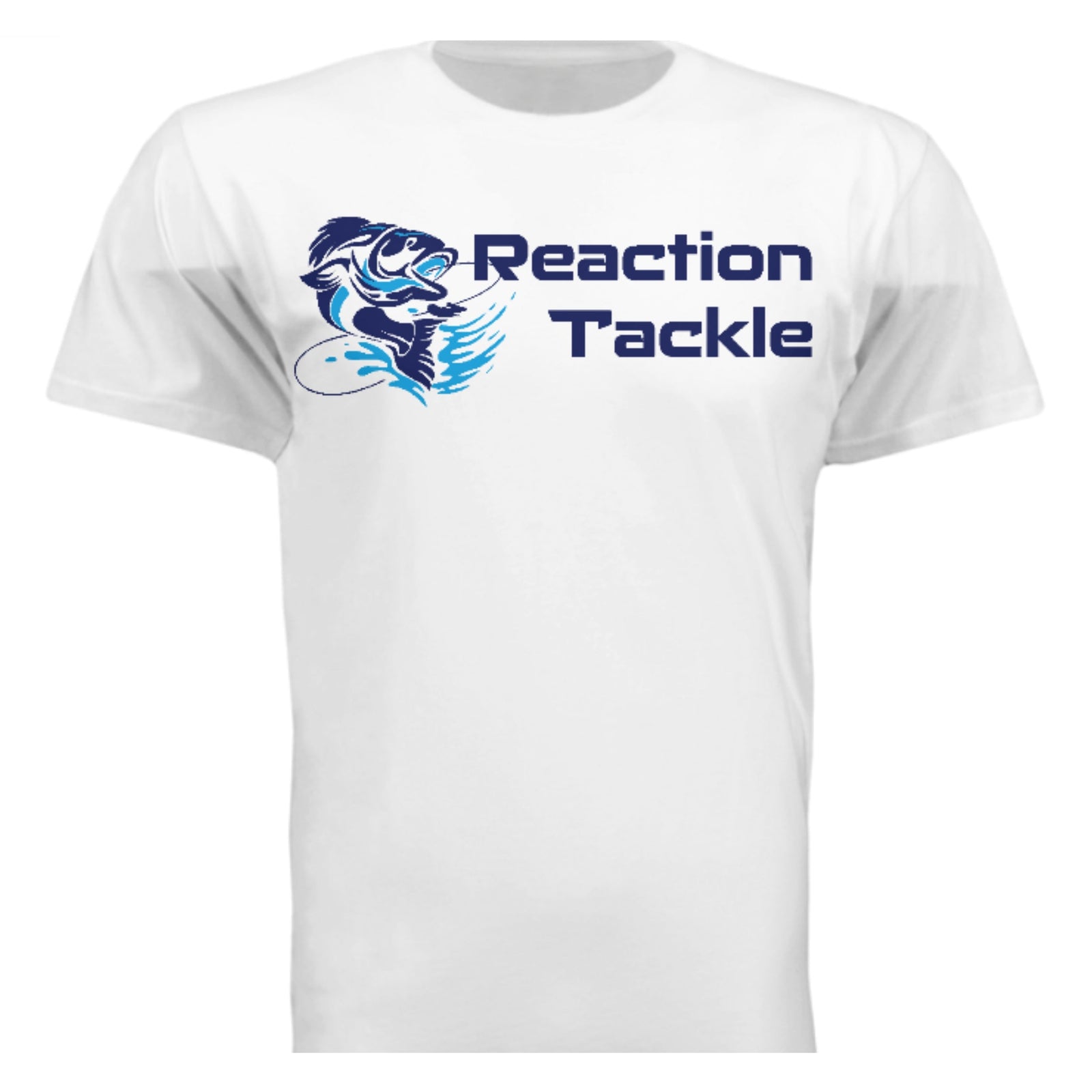 Fishing Shirt Reaction Tackle Cotton Short Sleeve T-Shirt White / Small Reaction Tackle Cotton Short Sleeve T-Shirt – Pescador Fishing Supply