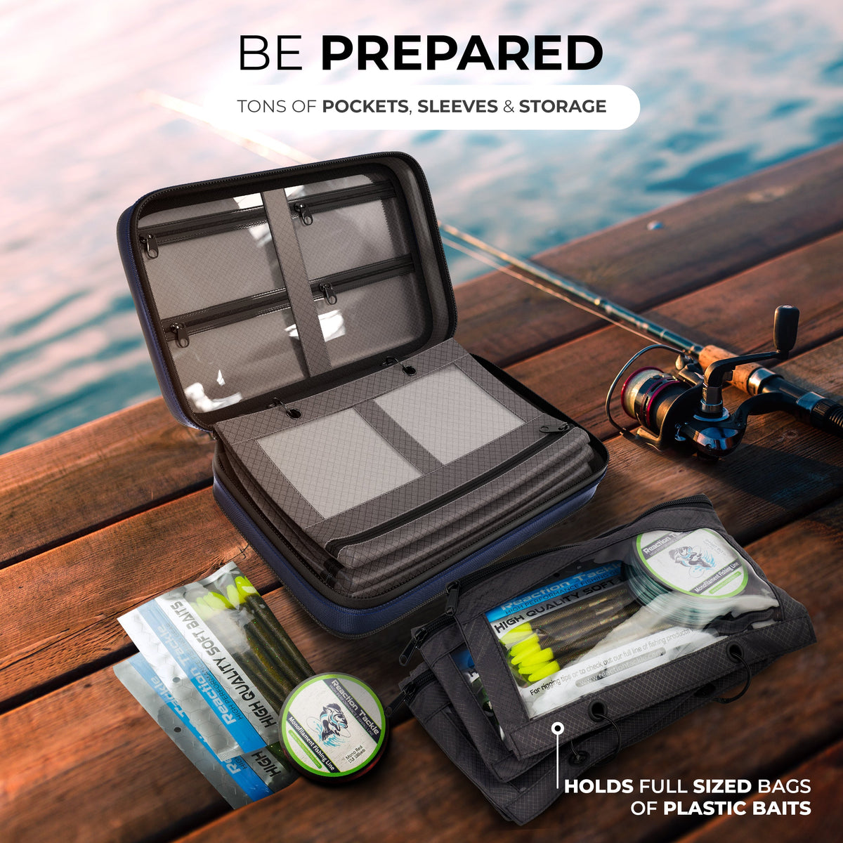 Tackle Bags Reaction Tackle Deluxe Bait Binder & Tackle Storage Deluxe Binder Reaction Tackle Deluxe Bait Binder & Storage – Pescador Fishing Supply