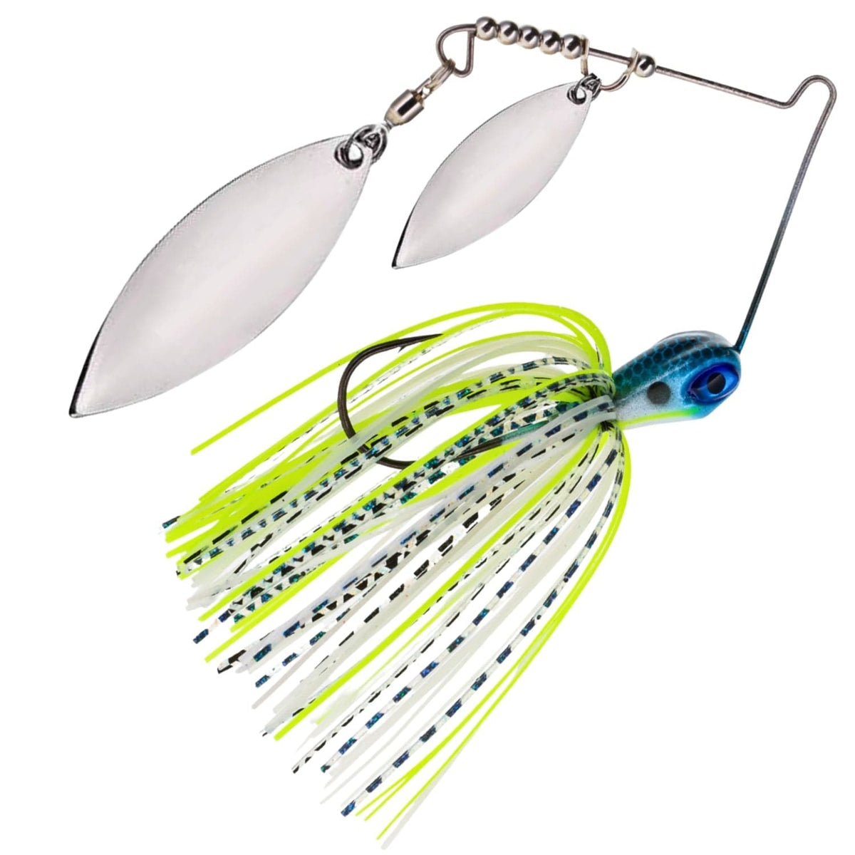 Spinnerbaits Reaction Tackle Double Willow Spinnerbaits – 3 Pack Charming Shad / 1/4 oz - 3/0 Hook Reaction Tackle Double Willow Spinnerbaits – Pescador Fishing Supply