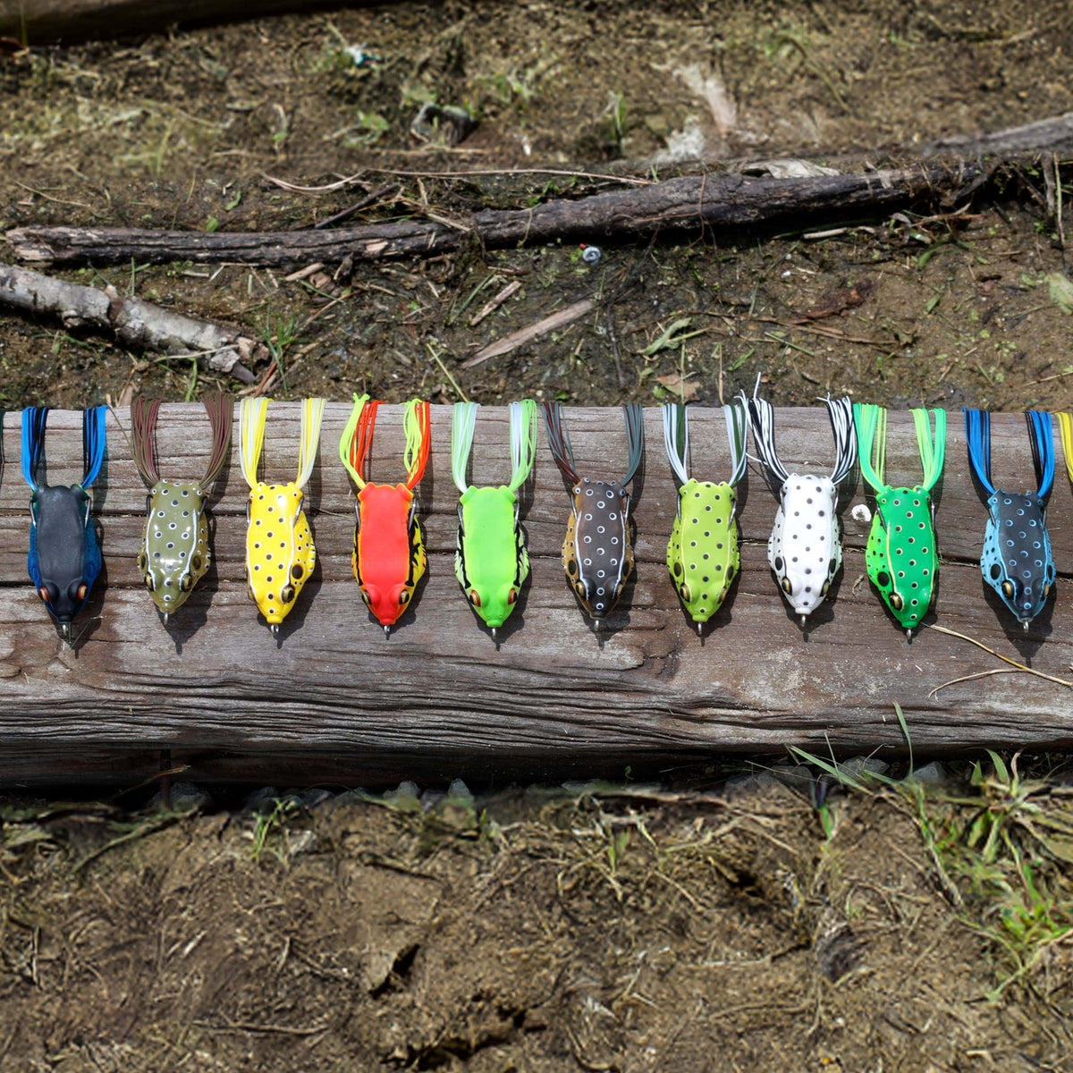 Frogs Reaction Tackle Hollow Body Frogs – 2-Pack (2.5") Reaction Tackle Hollow Body Frogs 2-Pack - Pescador Fishing Supply