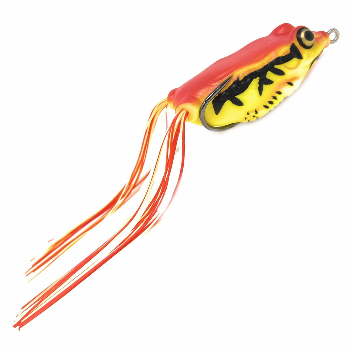 Frogs Reaction Tackle Hollow Body Frogs – 2-Pack (2.5") Fire Frog #23 Reaction Tackle Hollow Body Frogs 2-Pack - Pescador Fishing Supply