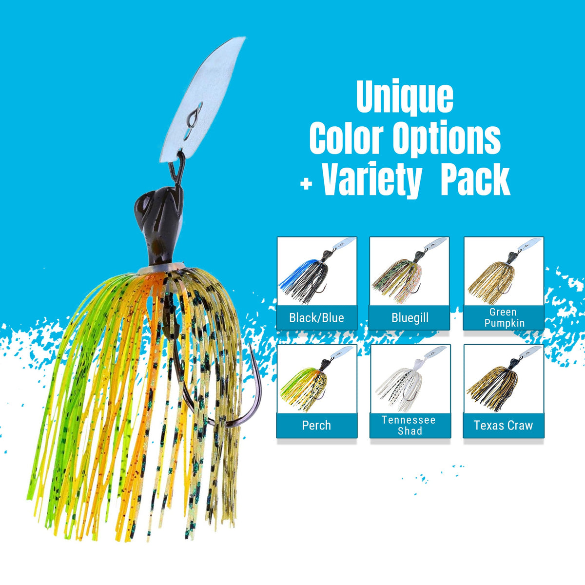 Bladed Jigs Reaction Tackle Lead Breaker Blade Jigs – 3-Pack Reaction Tackle Lead Breaker Jigs - Pescador Fishing Supply