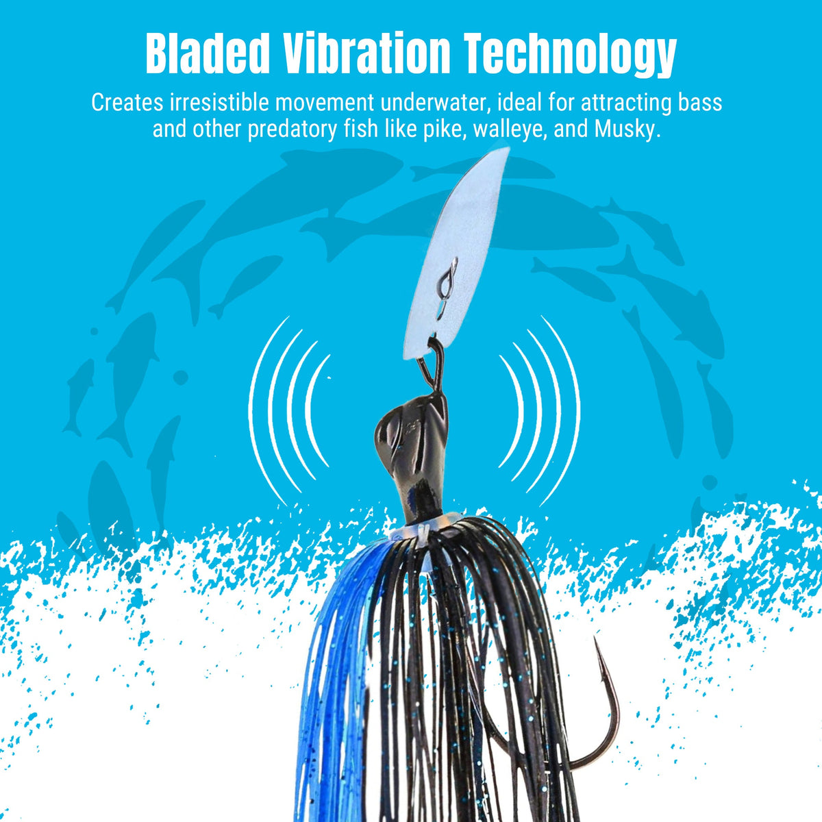 Bladed Jigs Reaction Tackle Lead Breaker Blade Jigs – 3-Pack Reaction Tackle Lead Breaker Jigs - Pescador Fishing Supply
