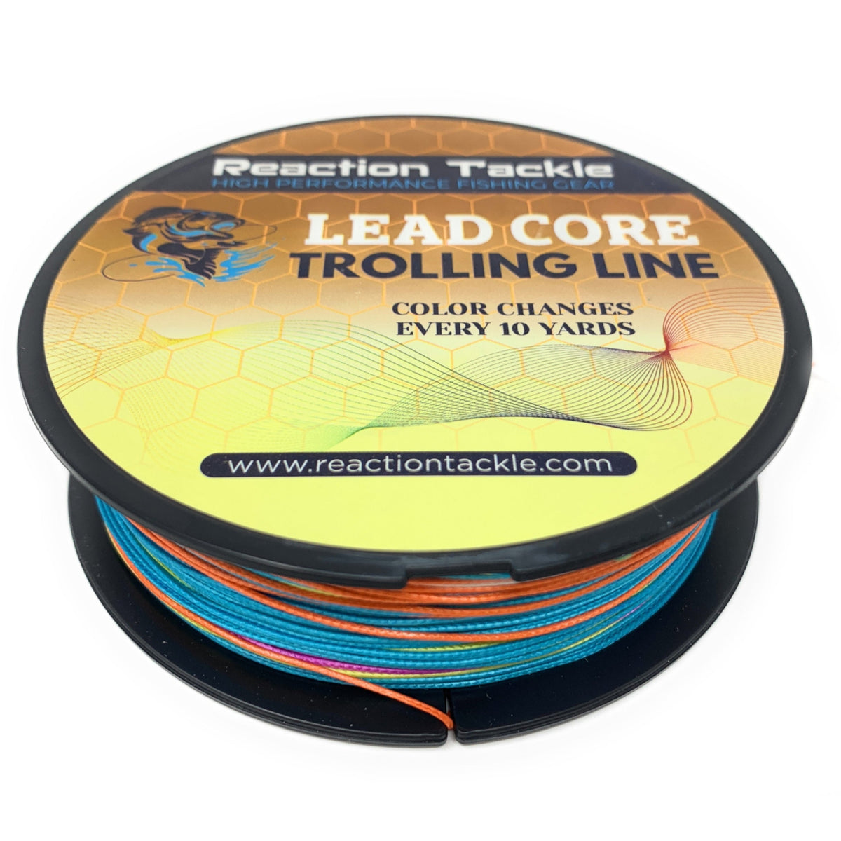 Braided Fishing Line Reaction Tackle Lead Core Metered Trolling Braided Line 12lb / 100yds / Lead Core Reaction Tackle Lead Core Metered Trolling Braided Line