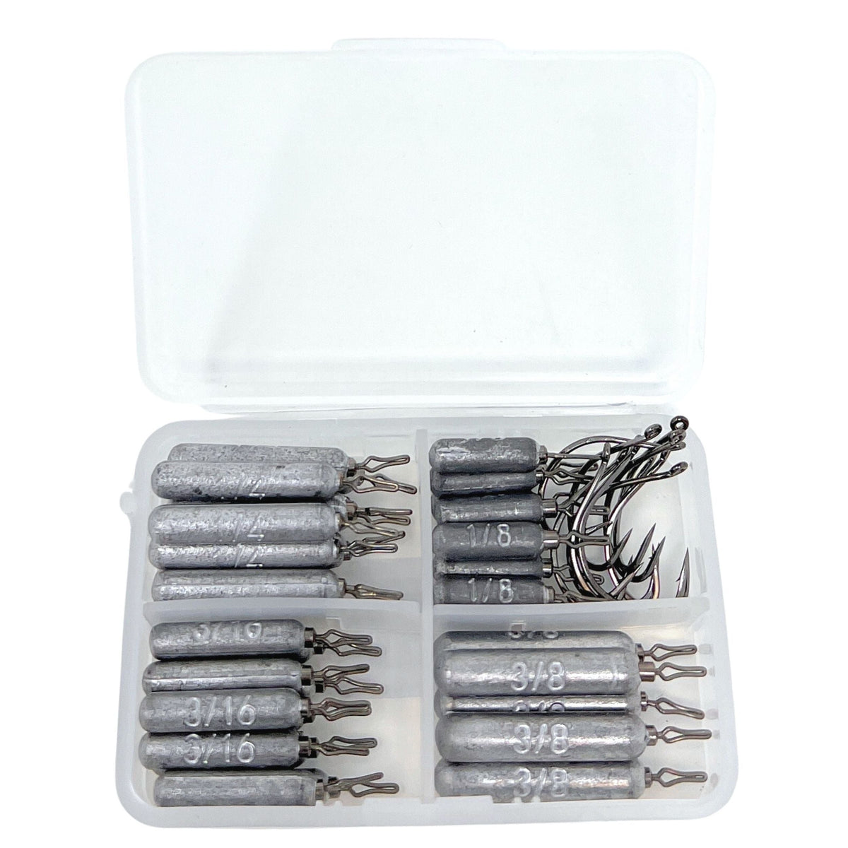 Lead Weights Reaction Tackle Lead Drop Shot Weights – Bulk Packs & Kits 46-Piece Kit Reaction Tackle Lead Drop Shot Weights – Pescador Fishing Supply  