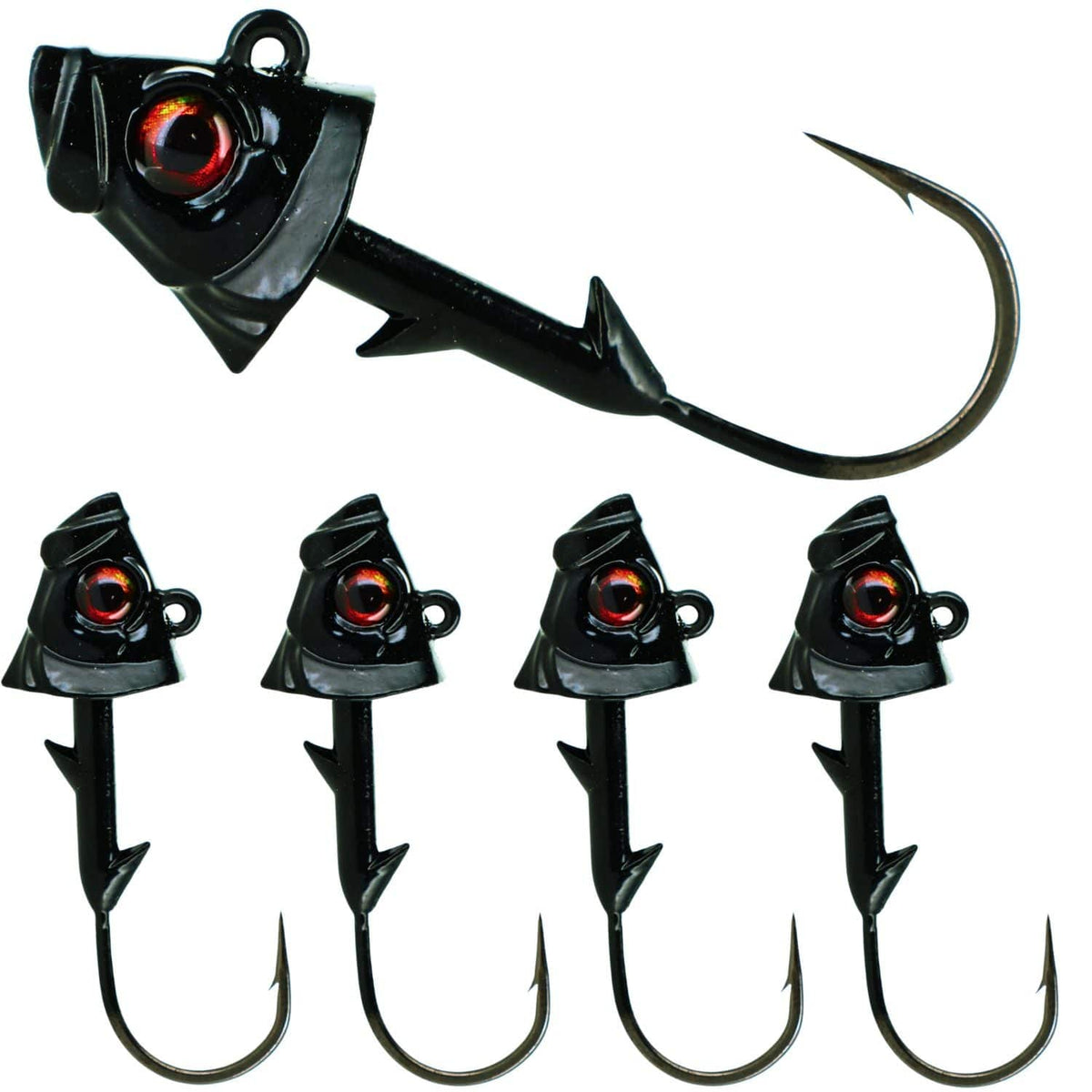 Jig Head Reaction Tackle Lead Fish Head Swimbait Jigs - 5-PACK Reaction Tackle Lead Fish Head Jigs – Pescador Fishing Supply