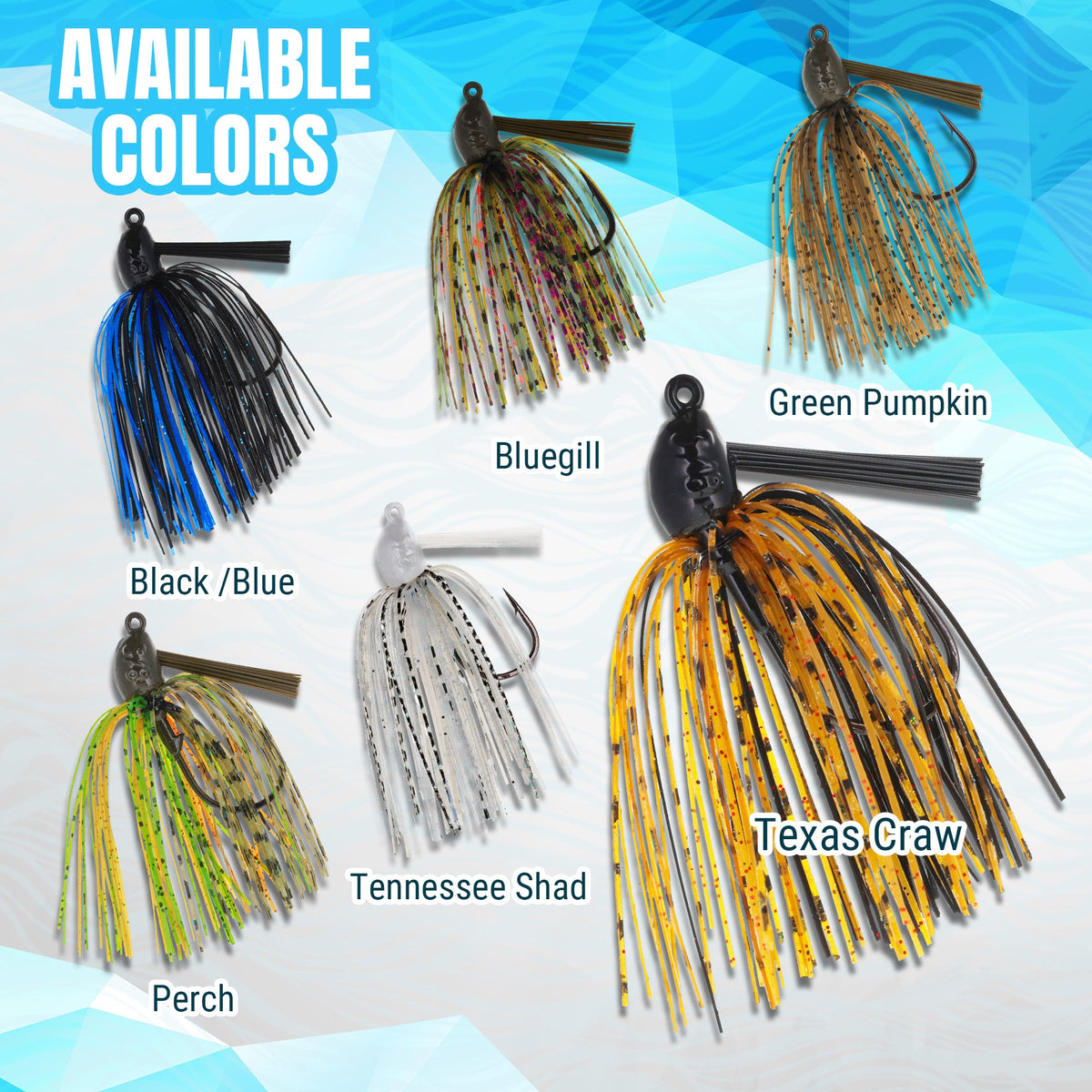 Fishing Lures Reaction Tackle Lead Swim Jigs (3-Pack) Reaction Tackle Lead Swim Jigs – Pescador Fishing Supply