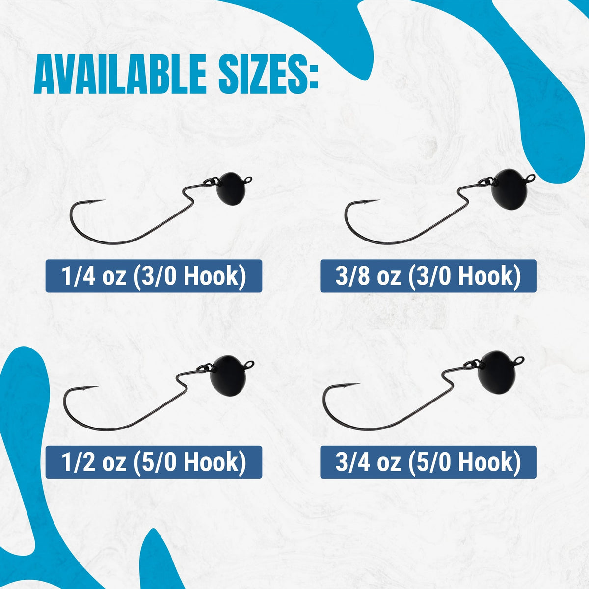 Jig Head Reaction Tackle Lead Swing Football Jigs 5-Pack Football Swing Jigs for Bass Fishing | Reaction Tackle 5-Pack