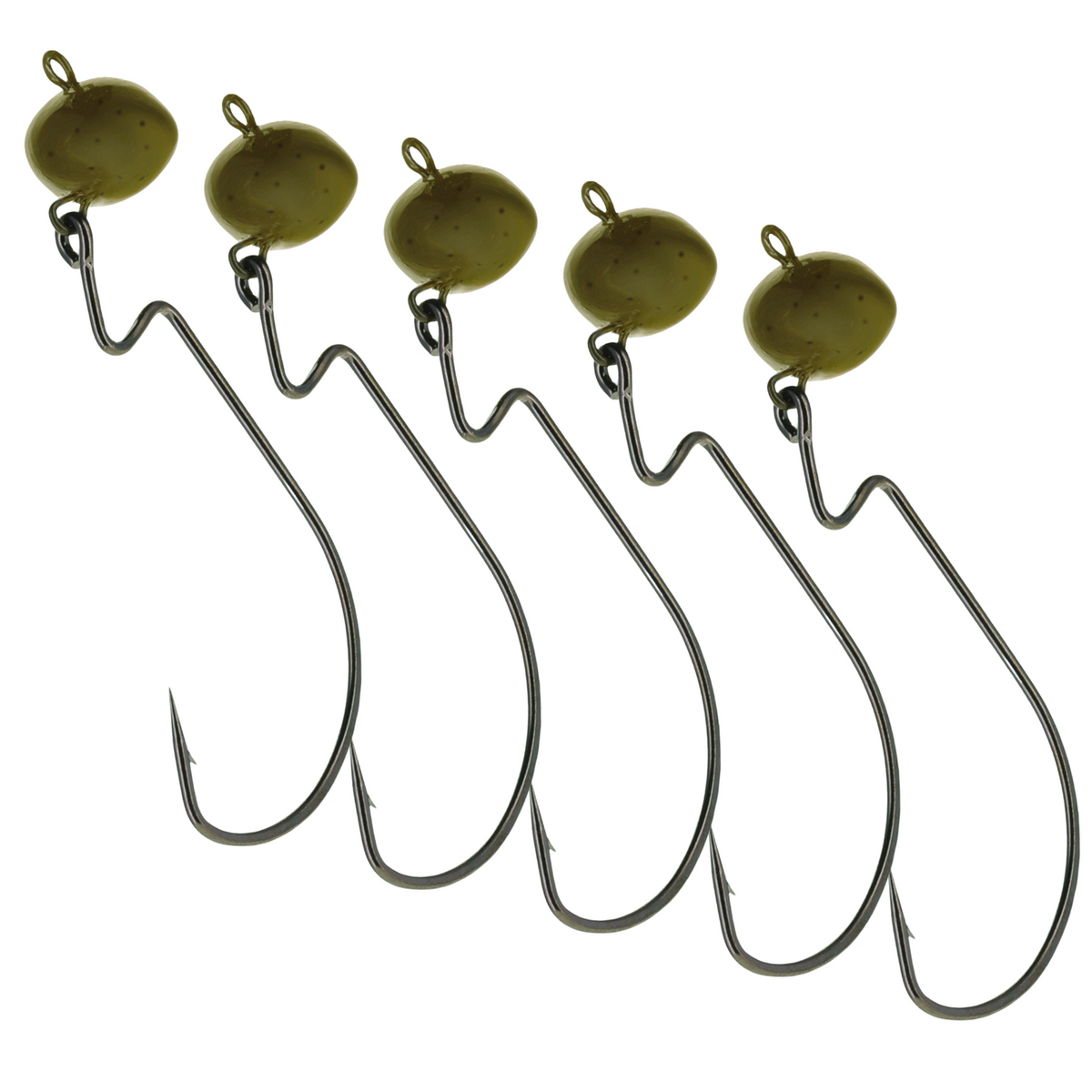 Jig Head Reaction Tackle Lead Swing Football Jigs 5-Pack Football Swing Jigs for Bass Fishing | Reaction Tackle 5-Pack