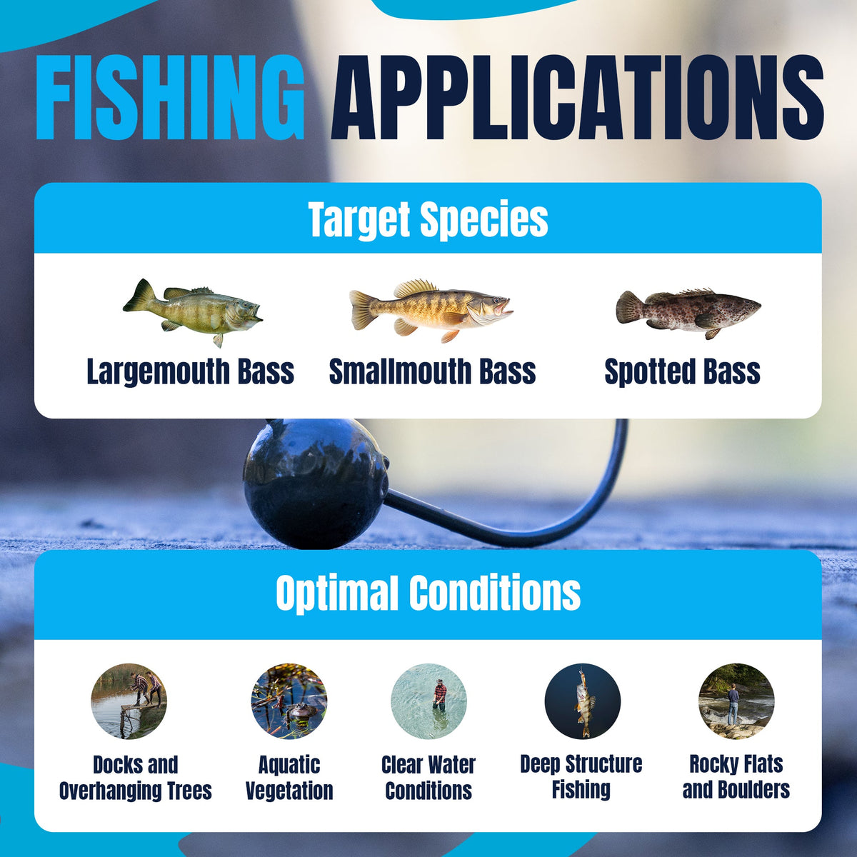 Jig Head Reaction Tackle Lead Wacky Jigs – 10-Pack Ultra-Sharp Reaction Tackle Lead Wacky Jigs – Pescador Fishing Supply